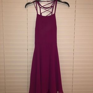 Lulu’s Magenta Strappy Dress